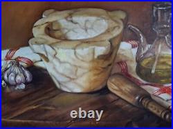 1Nature Morte peinture ancienne huile sur toile(65x 50)