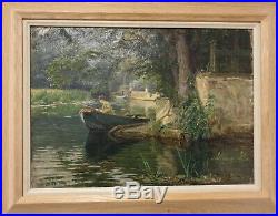 1+1 REMY COGGHE (1854-1935) Peintre Belge, huile sur toile 46 x 32