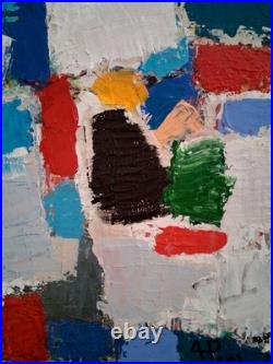 ALEXANDRE PONS/Abstrait contemporain-feuilles d'or pièce unique format 61x50 cm