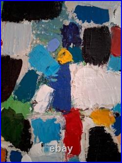 ALEXANDRE PONS/Abstrait contemporain-feuilles d'or pièce unique format 61x50 cm