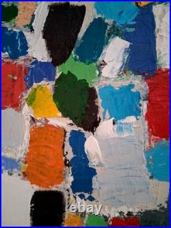 ALEXANDRE PONS/Abstrait contemporain-feuilles d'or pièce unique format 61x50 cm