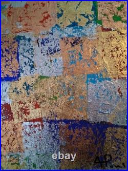 ALEXANDRE PONS/Abstrait contemporain pièce unique format 55x46 cm