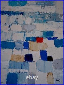 ALEXANDRE PONS/Abstrait contemporain pièce unique format 61 x 46 cm