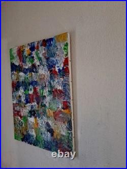 ALEXANDRE PONS/Abstrait contemporain pièce unique format 61 x 46 cm