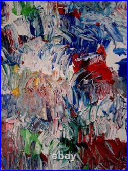 ALEXANDRE PONS/Abstrait contemporain pièce unique format 61 x 46 cm