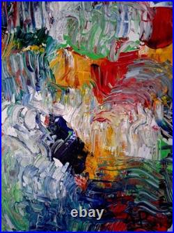 ALEXANDRE PONS/Abstrait contemporain pièce unique format 61 x 46 cm