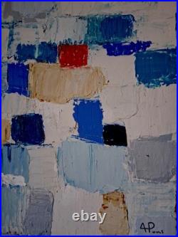 ALEXANDRE PONS/Abstrait contemporain pièce unique format 61 x 46 cm