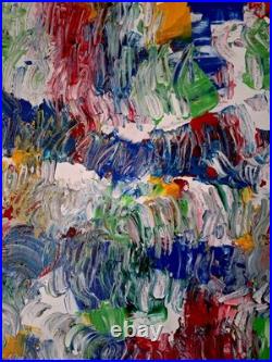 ALEXANDRE PONS/Abstrait contemporain pièce unique format 61 x 46 cm