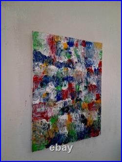 ALEXANDRE PONS/Abstrait contemporain pièce unique format 61 x 46 cm
