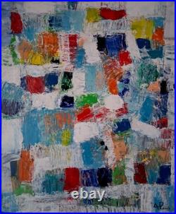 ALEXANDRE PONS/Abstrait contemporain pièce unique format 61x50 cm
