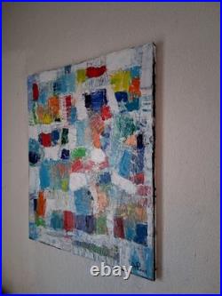 ALEXANDRE PONS/Abstrait contemporain pièce unique format 61x50 cm