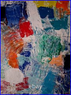 ALEXANDRE PONS/Abstrait contemporain pièce unique format 61x50 cm