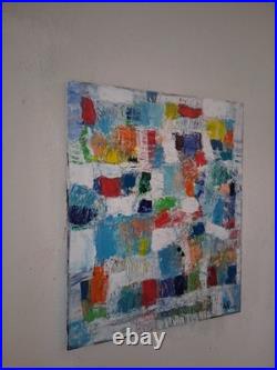 ALEXANDRE PONS/Abstrait contemporain pièce unique format 61x50 cm