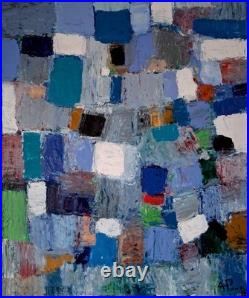 ALEXANDRE PONS/Abstrait contemporain pièce unique format 65x54 cm