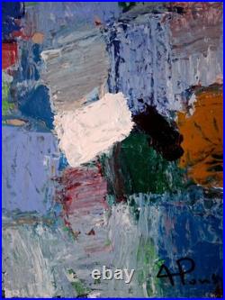 ALEXANDRE PONS/Abstrait contemporain pièce unique format 65x54 cm