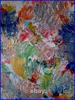 ALEXANDRE PONS/Abstrait contemporain pièce unique format 69 x 48 cm