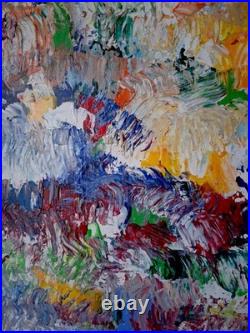 ALEXANDRE PONS/Abstrait contemporain pièce unique format 69 x 48 cm