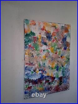 ALEXANDRE PONS/Abstrait contemporain pièce unique format 69 x 48 cm