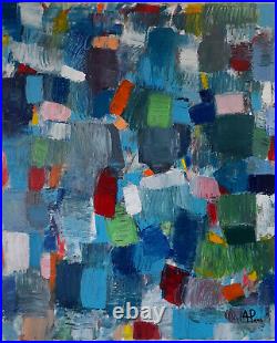 ALEXANDRE PONS/Abstrait contemporain pièce unique format 73x60 cm