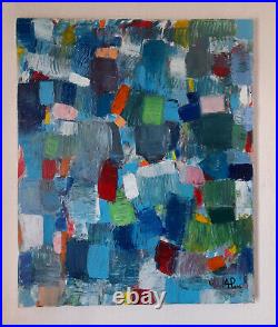 ALEXANDRE PONS/Abstrait contemporain pièce unique format 73x60 cm