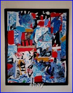 ALEXANDRE PONS/Abstrait contemporain pièce unique format 73x60 cm