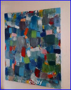 ALEXANDRE PONS/Abstrait contemporain pièce unique format 73x60 cm