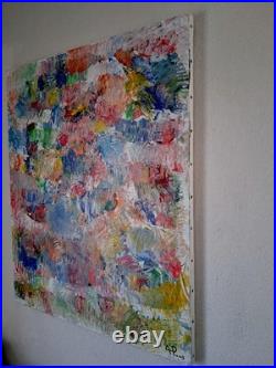 ALEXANDRE PONS/Abstrait contemporain pièce unique format 73x60 cm