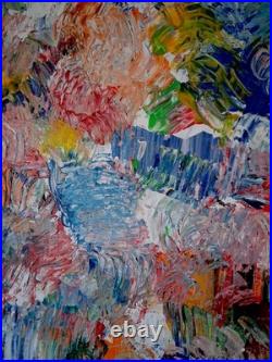 ALEXANDRE PONS/Abstrait contemporain pièce unique format 73x60 cm