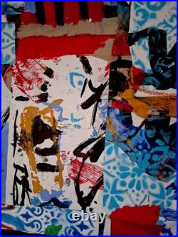 ALEXANDRE PONS/Abstrait contemporain pièce unique format 73x60 cm