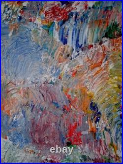 ALEXANDRE PONS/Abstrait contemporain pièce unique format 73x60 cm