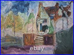 ALEXANDRE SACHA PUTOV (1940-2008) huile sur toile signée datée, Paysage urbain