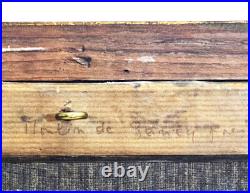 ANCIENNE PEINTURE MOULIN de GASNY EPTE HUILE sur TOILE ÉCOLE FRANÇAISE ca 1830