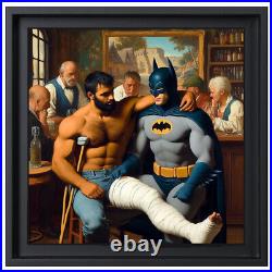 ART PEINTURE CONTEMPORAINE GAY ET EROTIQUE 30x30