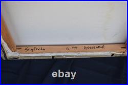 AUDREY WELCH (XXe siècle) Sigfrida Acrylique sur papier marouflé sur toile