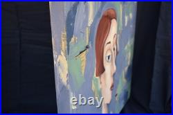 AUDREY WELCH (XXe siècle) Sigfrida Acrylique sur papier marouflé sur toile