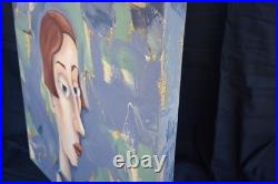 AUDREY WELCH (XXe siècle) Sigfrida Acrylique sur papier marouflé sur toile