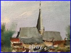 Acrylique sur toile Le Village Philippe Laurent (XXe-XXIe)