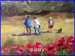 Acrylique sur toile Le Village Philippe Laurent (XXe-XXIe)