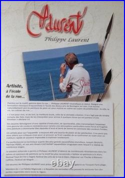 Acrylique sur toile Le Village Philippe Laurent (XXe-XXIe)