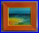 Acrylique sur toile encadrée signée Christine Mathieu 2001 titrée Marine Nr3