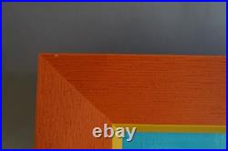 Acrylique sur toile encadrée signée Christine Mathieu 2001 titrée Marine Nr3