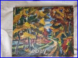Aimé Vallat Peinture Sur Toile Signée Daté 1961