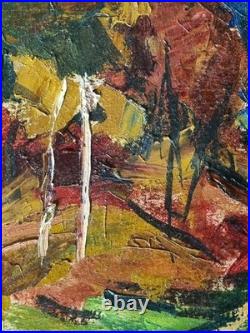 Aimé Vallat Peinture Sur Toile Signée Daté 1961