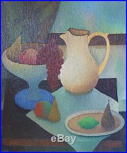 Albert LABACHOT (1915-1992) HsT Signée Années 60 Sixties Cubiste Cubist Kubist