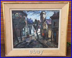 Albert VAGH WEINMANN. Rue Animée. Peinture huile sur toile Albert VAGH WEINMANN. Rue Animée. Peinture huile sur toile