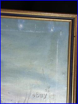 Alexandre Marius Boboc (1941) Huile sur toile Paysage d'hiver 1987