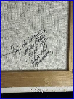 Alexandre Marius Boboc (1941) Huile sur toile Paysage d'hiver 1987