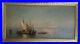 Allemagne Impressionnisme Italie Baie de Venise Huile sign F. C WELSCH 1828-1904