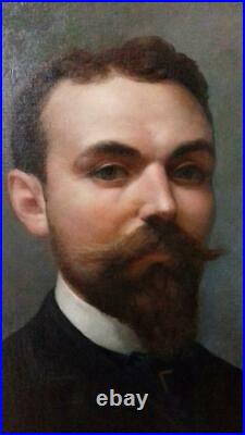 Alphonse PELLET (1853-1926) GRAND PORTRAIT Huile Orientalisme fin XIXe siècle