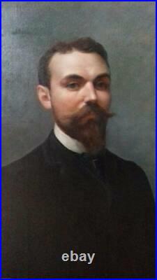 Alphonse PELLET (1853-1926) GRAND PORTRAIT Huile Orientalisme fin XIXe siècle
